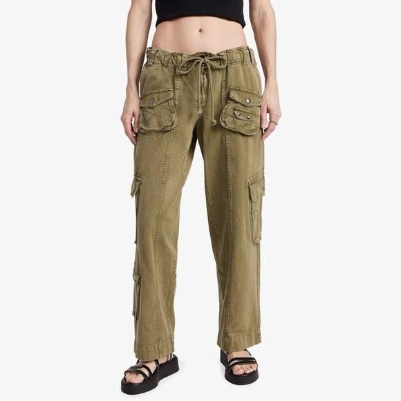 🌺Free People Tahiti Cargo Pants! Size Medium! - Picture 2 of 8